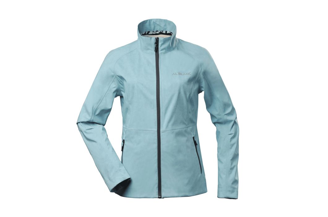 Lady's Seamtaped Polyester Softshell Without Hoodie Jacket