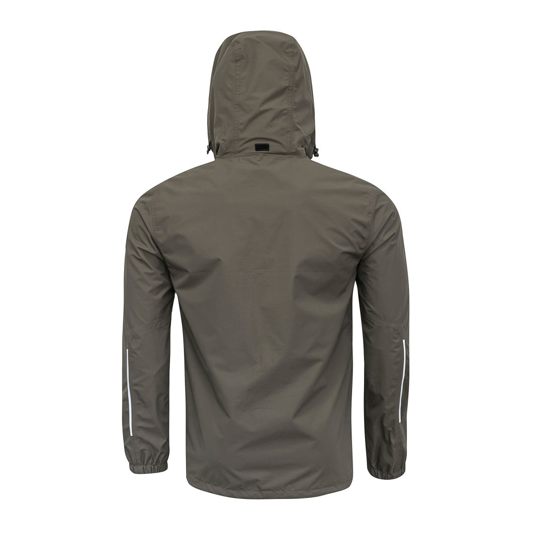 Men's Waterproof Hoodie Windbreaker Ribstop Nylon Jacket