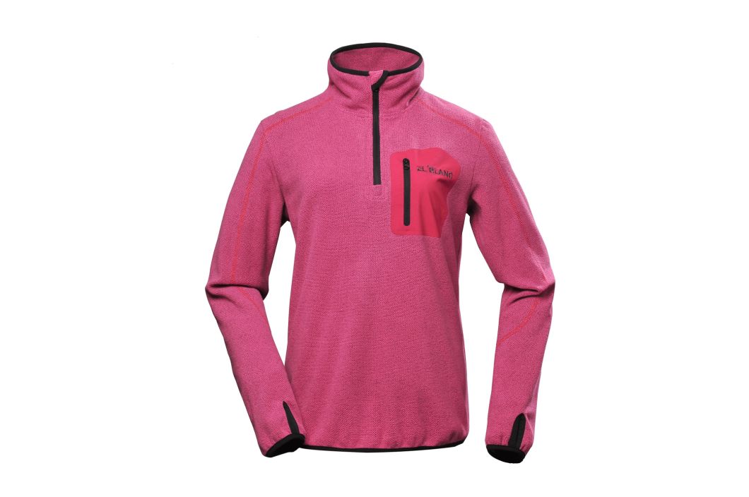 Men's Melange Fleece Pullover Body Warm Winter Jacket