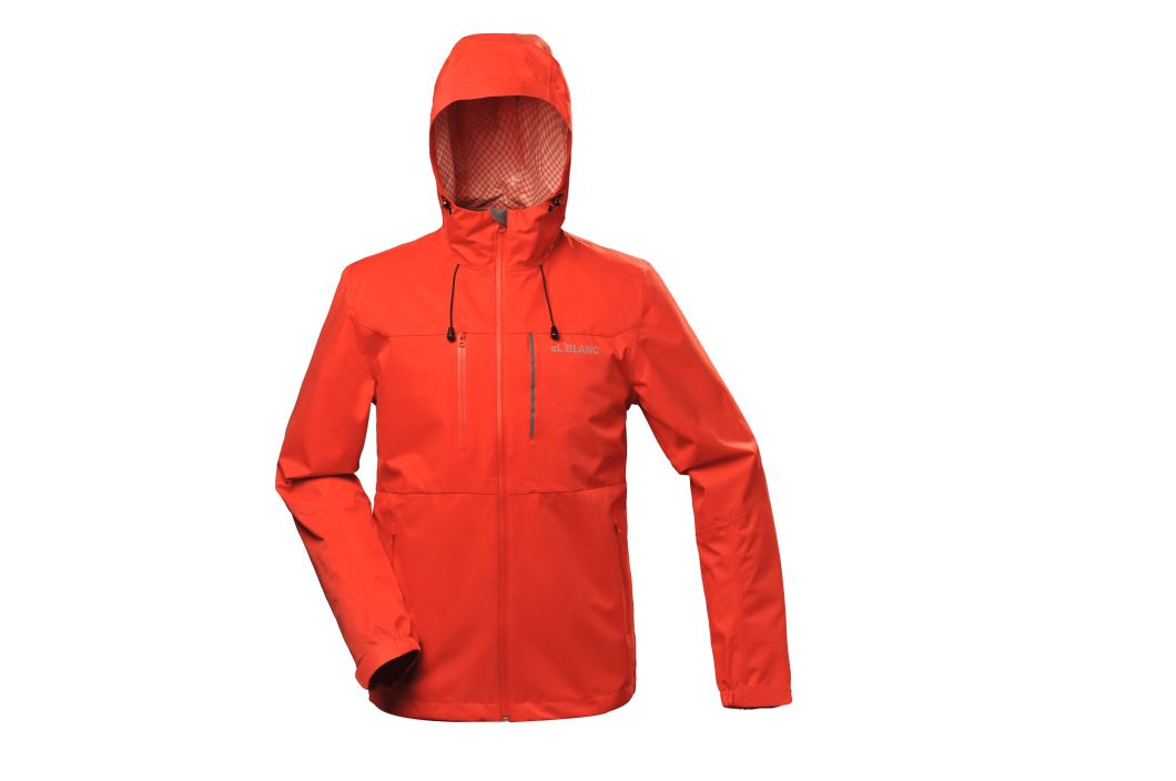 Men's Waterproof Seamed Polyester Windproof Jacket