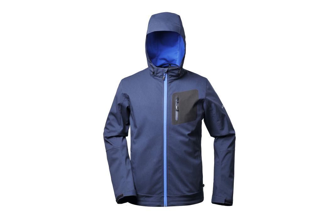 Men's Zipped up Waterproof Softshell Hoodie Jacket