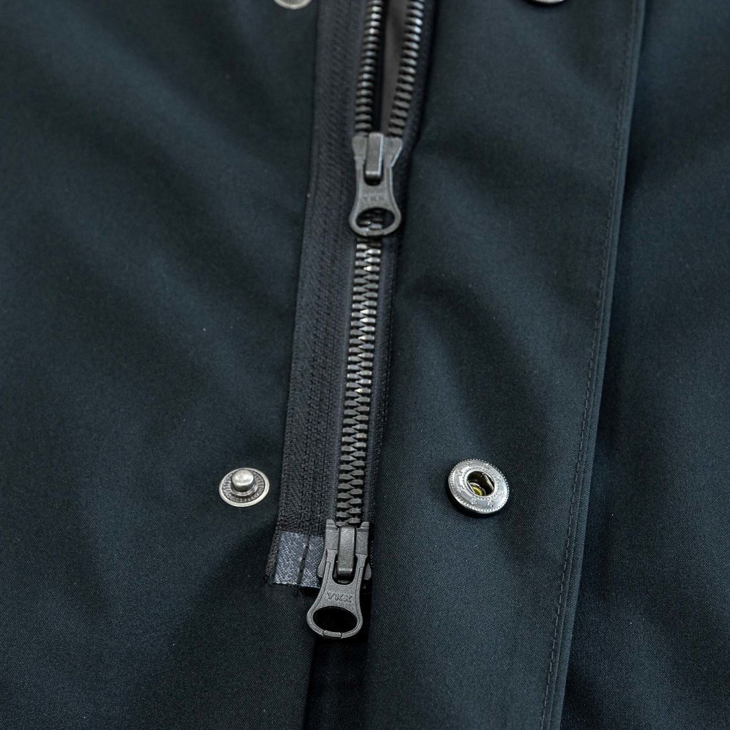 Men's Polyester Waterproof Windbreaker Light Weight Long Jacket