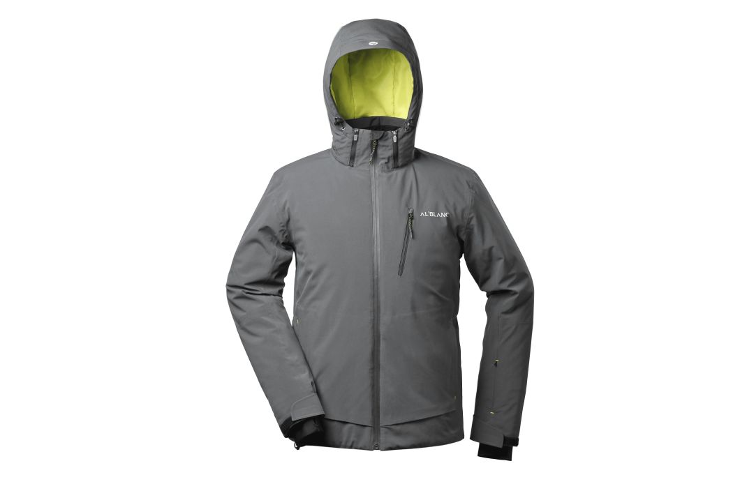 Men's Padded Ski Waterproof Bodywarm Polyester Hoodie Winter Jacket