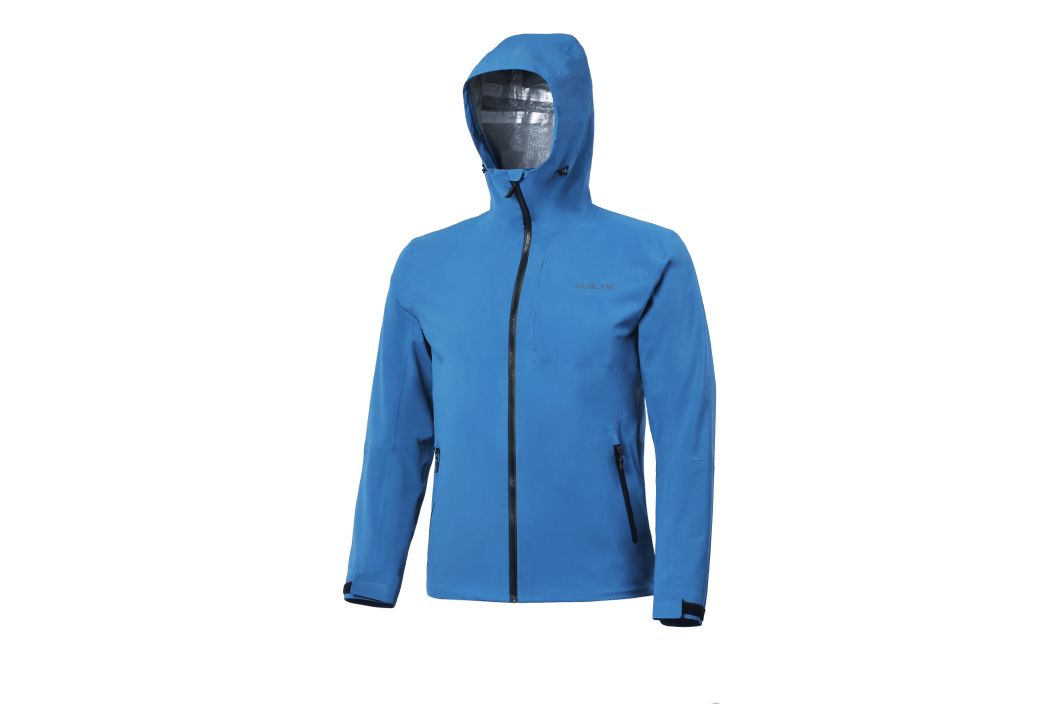 Men's Dull Stretchable Hoodie Royal Blue Waterproof Jacket