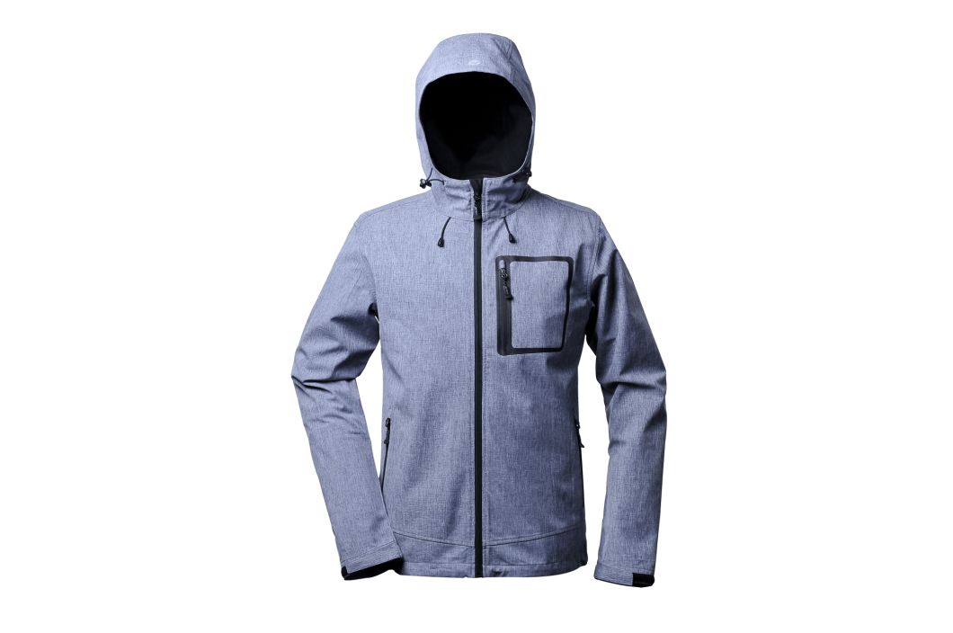 Men's Melange Softshell Windbreaker Waterproof Winter Outdoor Jacket