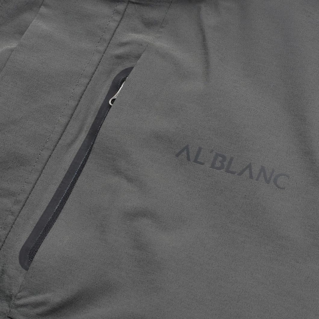 Men's Bodywarm Padded Twill Polyester Hoodie Long Sleeve Jacket