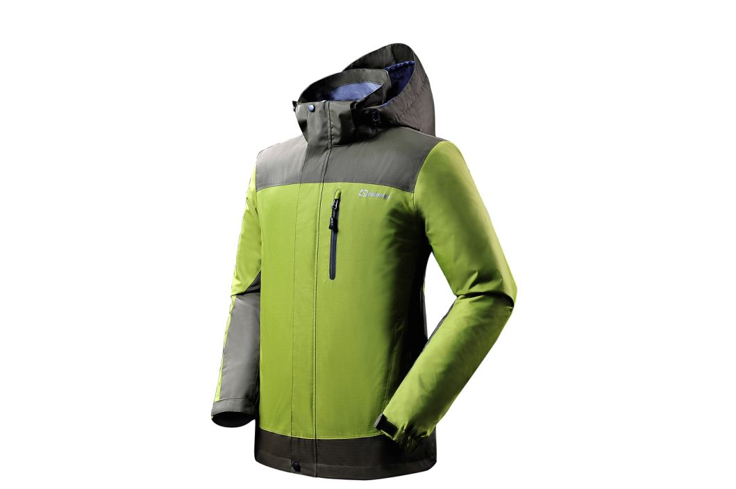 Men's Windstopper Waterproof Taslon Green Long Sleeve Jacket