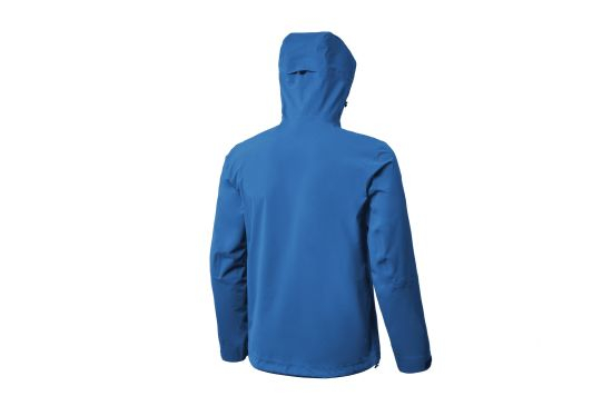 Men′s Dull Stretchable Hoodie Royal Blue Waterproof Jacket