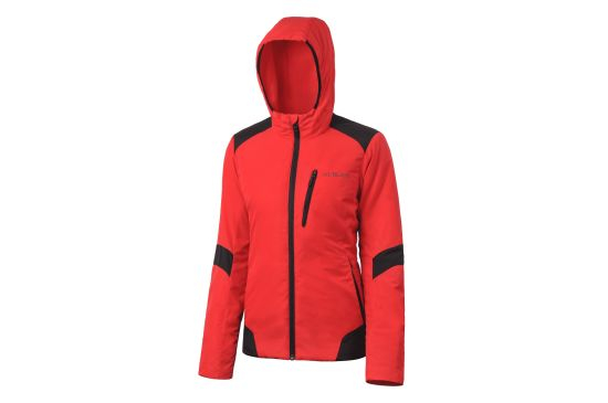 Lady′s Long Sleeve Red Polyester Body Warm Padded Jacket