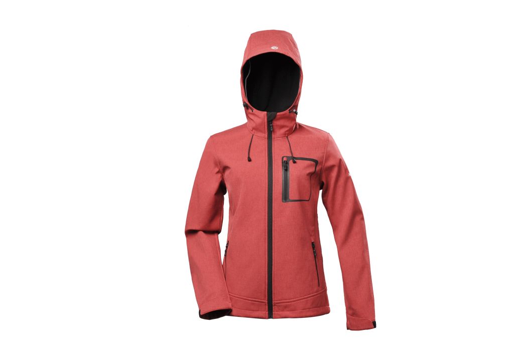 Lady's Melange Softshell Windbreaker Waterproof Winter Outdoor Jacket