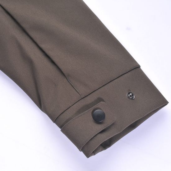 Men′s Twill Liner Waterproof Hoodie Windproof Long Sleeve Jacket