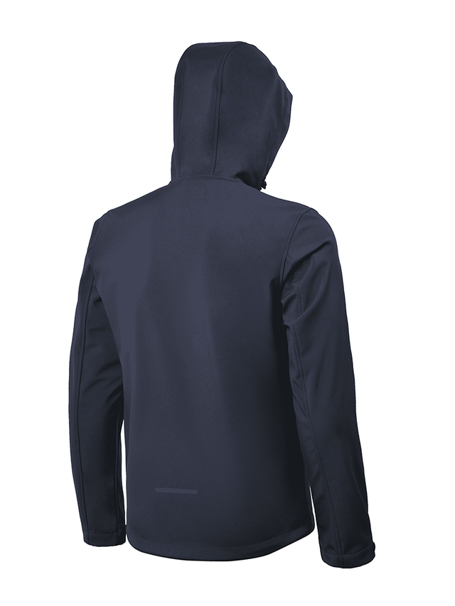 Men′s Dark Red Hoodie Polyester Long Sleeve Softshell Winter Jacket