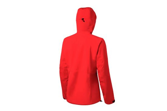 Lady′s Hoodie Waterproof Red Breathable Long Sleeve Jacket