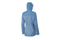 Lady′s Waterproof Light Blue Hoodie Long Sleeve Lightweight Jacket
