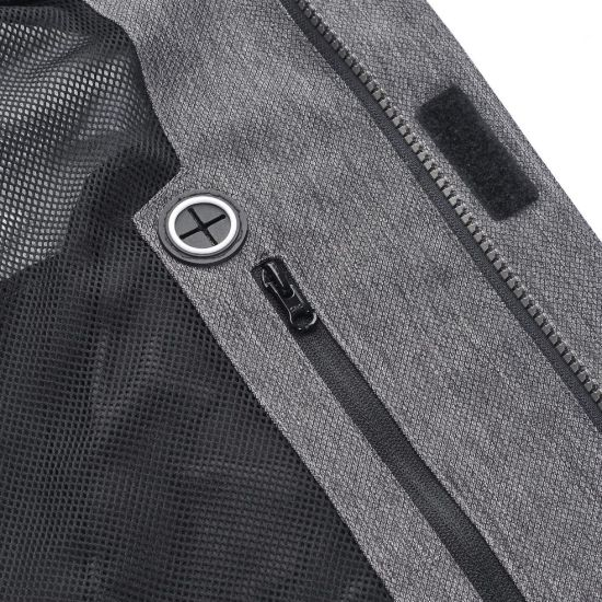 Men′s Melange Grey Padded Waterproof Hoodie Body Warm Jacket