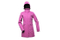 Lady′s Long Waterproof Hoodie Polyester Twill Melange Stretchable Outdoor Jacket