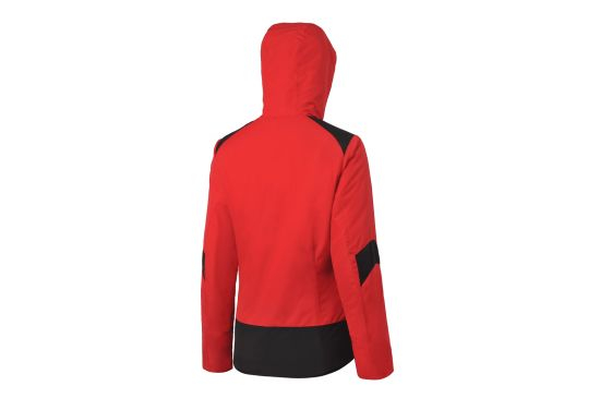 Lady′s Long Sleeve Red Polyester Body Warm Padded Jacket
