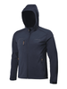 Men′s Dark Red Hoodie Polyester Long Sleeve Softshell Winter Jacket